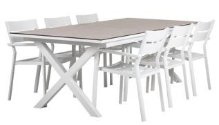 Hillmond HPL 238-297X100 cm och Delia Vit - Brafab - Bonus M&ouml;bler