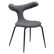 Bull Boucl&eacute;tyg rPES Stone / Black | Dan-Form | Bonus M&ouml;bler