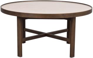 Marsden &Oslash;90 cm Beige keramik / Brunlackad ek | Rowico Home | Bonus M&ouml;bler