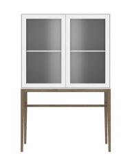 Edge 2.0 2 d&ouml;rrar Burned Walnut L&aring;g White | Englesson | Bonus M&ouml;bler