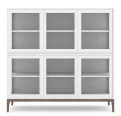 Edge 2.0 2-sektioner 6 d&ouml;rrar Burned Walnut White | Englesson | Bonus M&ouml;bler