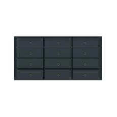 Stockholm Byr&aring; 12 l&aring;dor 3-sektioner Black | Englesson | Bonus M&ouml;bler