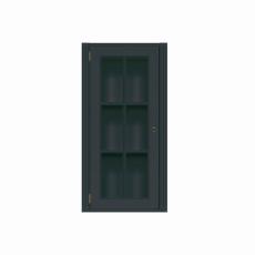 Stockholm Vitrin L&aring;g 1 D&ouml;rr V&auml;nster 1-sektion Black | Englesson | Bonus M&ouml;bler