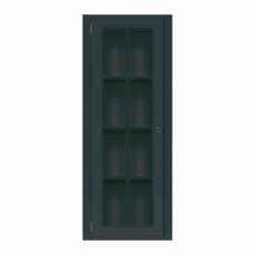 Stockholm Vitrin H&ouml;g 1 D&ouml;rr V&auml;nster 1-sektion Black | Englesson | Bonus M&ouml;bler