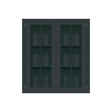 Stockholm Vitrin L&aring;g 2 D&ouml;rrar 2-sektioner Black | Englesson | Bonus M&ouml;bler