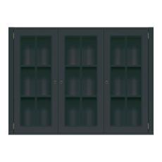 Stockholm Vitrin L&aring;g 3 D&ouml;rrar 3-sektioner Black | Englesson | Bonus M&ouml;bler