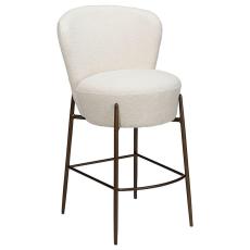 Orbit L&aring;g Boucl&eacute;tyg rPES Dove / Antique Brass | Dan-Form | Bonus M&ouml;bler