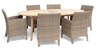 Sandhammaren 220X120 cm och Dallas Natur / Gr&aring;beige - Hillerstorp - Bonus M&ouml;bler