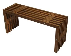 EcoFurn&reg; D-Bench 100 cm Furu Oljad brun - Hillerstorp - Bonus M&ouml;bler