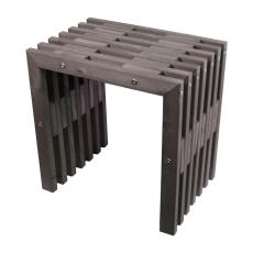 EcoFurn&reg; D-Bench 45 cm Furu Oljad gr&aring; - Hillerstorp - Bonus M&ouml;bler