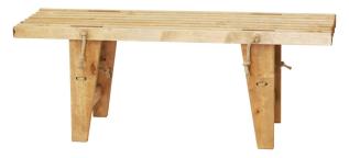 EcoFurn&reg; EcoBench 120 cm Bj&ouml;rk ljusbrun - Hillerstorp - Bonus M&ouml;bler