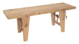 EcoFurn&reg; EcoBench 120 cm L&auml;rk natur - Hillerstorp - Bonus M&ouml;bler