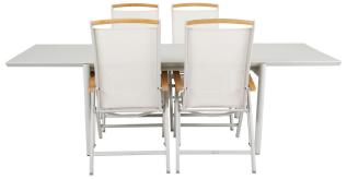 B45 250X92 cm och Andy Teak Light Grey - Brafab - Bonus M&ouml;bler