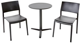 Arket &Oslash;60, H74 cm och Lilibet Stolar Black - Brafab - Bonus M&ouml;bler