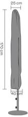 Parasollskydd Vattent&auml;t 25/40, H170 cm - Brafab - Bonus M&ouml;bler