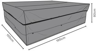 Matgrupp Vattent&auml;t 185X155, H80 cm - Brafab - Bonus M&ouml;bler
