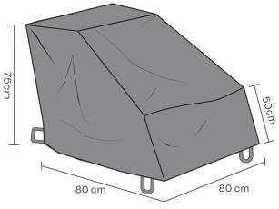 F&aring;t&ouml;lj Blixt Andas, 80X80, H50/75 cm - Brafab - Bonus M&ouml;bler