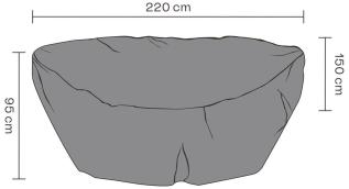 Sols&auml;ng Andas, 220X155, H95 cm - Brafab - Bonus M&ouml;bler