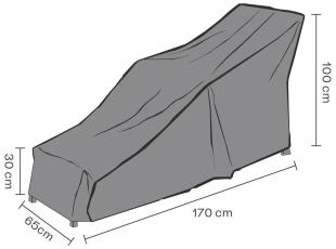 D&auml;ckstol Andas, 170X65, H100/70/30 cm - Brafab - Bonus M&ouml;bler