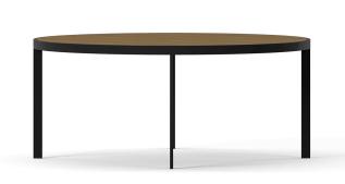 Square &Oslash;93 cm Svart Burned Walnut | Englesson | Bonus M&ouml;bler