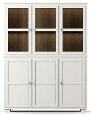 Camden 3+3 d&ouml;rrar + 2 l&aring;dor Burned Walnut White | Englesson | Bonus M&ouml;bler