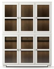 Camden 3+3 glasd&ouml;rrar + 2 l&aring;dor Burned Walnut White | Englesson | Bonus M&ouml;bler