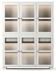 Camden 3+3 glasd&ouml;rrar + 2 l&aring;dor White | Englesson | Bonus M&ouml;bler