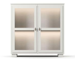 Camden H&ouml;g 2 glasd&ouml;rrar White | Englesson | Bonus M&ouml;bler