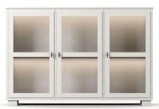 Camden H&ouml;g 3 glasd&ouml;rrar White | Englesson | Bonus M&ouml;bler