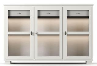 Camden H&ouml;g 3 glasd&ouml;rrar + 1+1 l&aring;da White | Englesson | Bonus M&ouml;bler