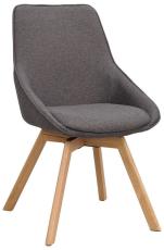 Alison Tr&auml;ben / Gr&aring;tt tyg Lackad ek | Rowico Home | Bonus M&ouml;bler