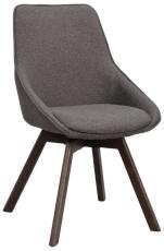 Alison Tr&auml;ben / Gr&aring;tt tyg Brunlackad ek | Rowico Home | Bonus M&ouml;bler