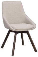 Alison Tr&auml;ben / Beige tyg Brunlackad ek | Rowico Home | Bonus M&ouml;bler