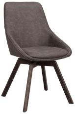 Alison Tr&auml;ben / M&ouml;rkgr&aring; microfiber Brunlackad ek | Rowico Home | Bonus M&ouml;bler