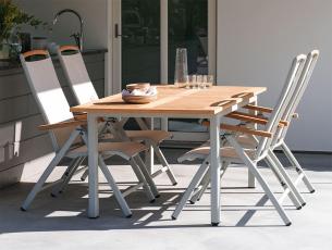 Lyon 152-210X92 cm och Andy Light Grey - Brafab - Bonus M&ouml;bler