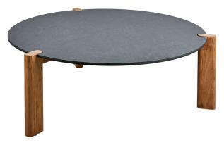 Domino &Oslash;90 cm Antracit / Teak - Brafab - Bonus M&ouml;bler