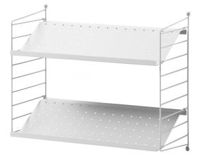 String Skohylla Paket 60 cm Vit | String | Bonus M&ouml;bler