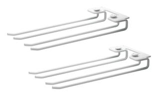 String Glash&auml;ngare med Spjut 2-pack 30 cm Vit | String | Bonus M&ouml;bler
