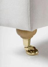 Hjulben tr&auml;, m&auml;ssing, 13 cm | Furninova | Bonus M&ouml;bler