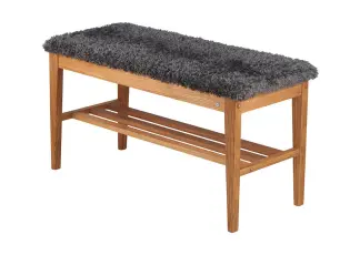 Nadja F&aring;rskinnslook M&ouml;rkgr&aring; Oljad Ek - Oscarssons M&ouml;bel - Bonus M&ouml;bler