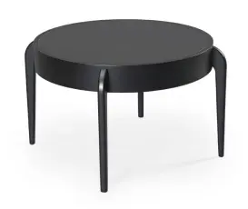 Center &Oslash;75 cm Svartbetsad Ek | Bordbirger | Bonus M&ouml;bler