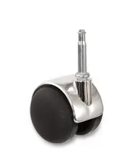 M&ouml;belhjul 4-pack Svart / Krom - Bordbirger - Bonus M&ouml;bler