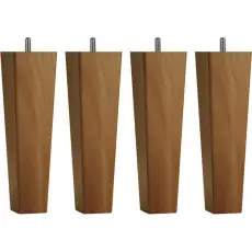 Fyrkantigt Konat Tr&auml;ben Oljad Ek 14 cm - Jensen Beds - Bonus M&ouml;bler