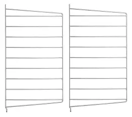 String V&auml;ggavlar 50X30 cm 2-pack Galvaniserad | String | Bonus M&ouml;bler