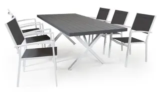 Weldon och Leone Mattvit / Gr&aring; - Brafab - Bonus M&ouml;bler