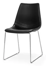 Fly Svart PU Borstad Metall Underrede - Torkelson - Bonus M&ouml;bler