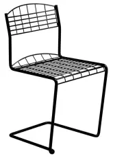 High Tech Stol Svart - Grythyttan St&aring;lm&ouml;bler - Bonus M&ouml;bler