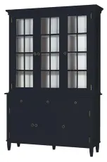 Stockholm 3 d&ouml;rrar, glassidor Black | Englesson | Bonus M&ouml;bler