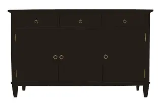 Stockholm 3 d&ouml;rrar Black | Englesson | Bonus M&ouml;bler