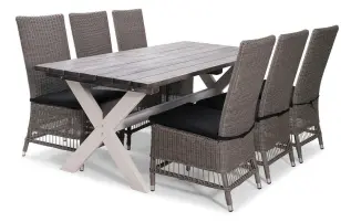 Shabby Chic och Trenton Gr&aring; / Vit - Hillerstorp - Bonus M&ouml;bler